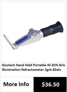 what does the refractometer measure